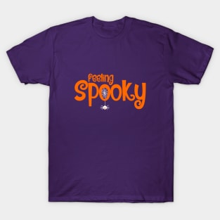 Feeling Spooky Design - Orange Text T-Shirt